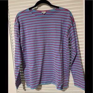 KULE “The Boyfriend” Tee in blue and pink